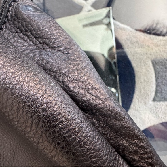 HAMMITT Scott Black Pebbled Leather Studded Tote Shoulder Bag - Picture 10 of 11